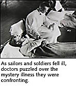Doctors caring for flu patients